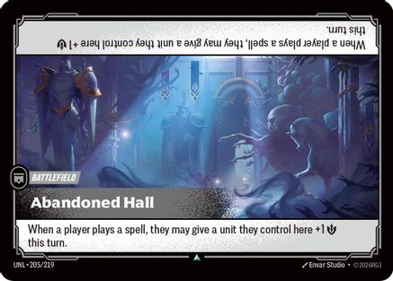 Abandoned Hall (205) Foil - Unleashed