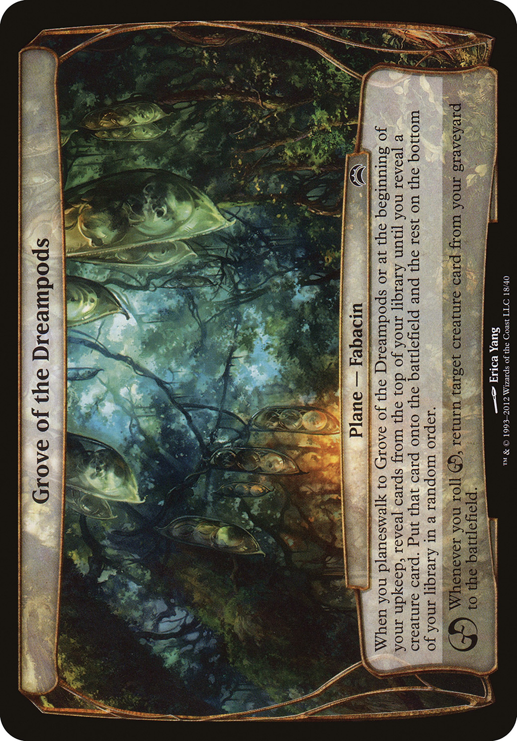 Grove of the Dreampods (Planechase 2012) (018) - Planechase 2012 Planes