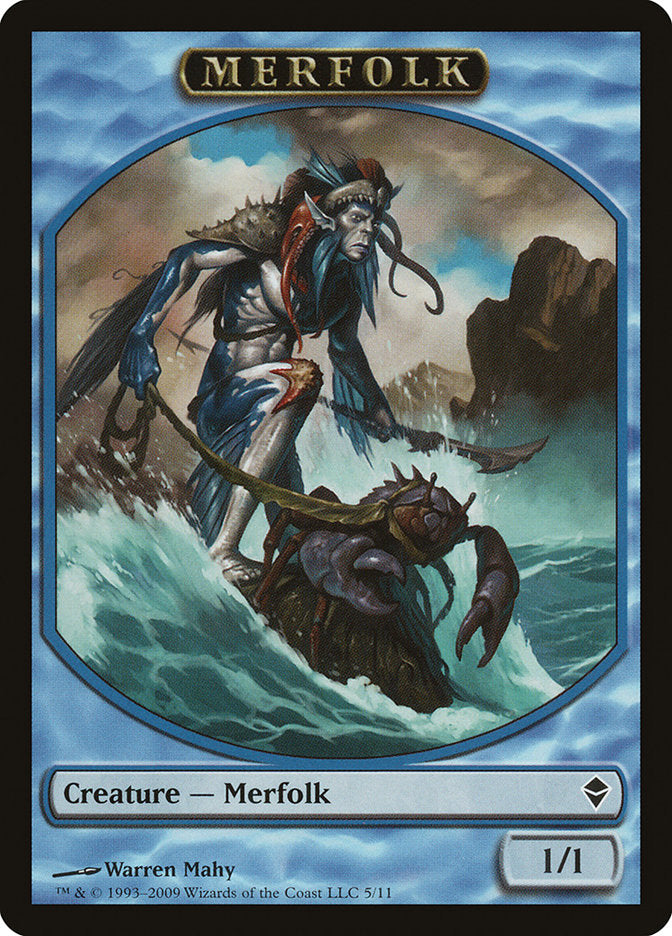 Merfolk Token [Zendikar Tokens] | Silver Goblin