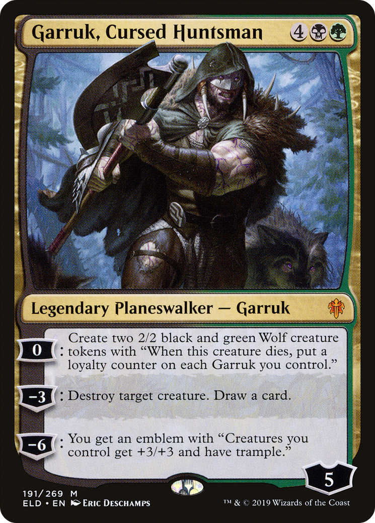 Garruk, Cursed Huntsman (191) - Throne of Eldraine
