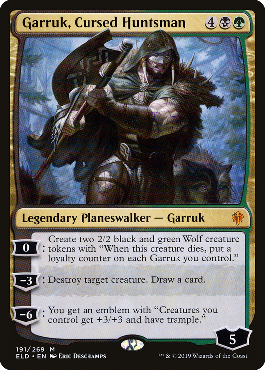 Garruk, Cursed Huntsman (191) - Throne of Eldraine