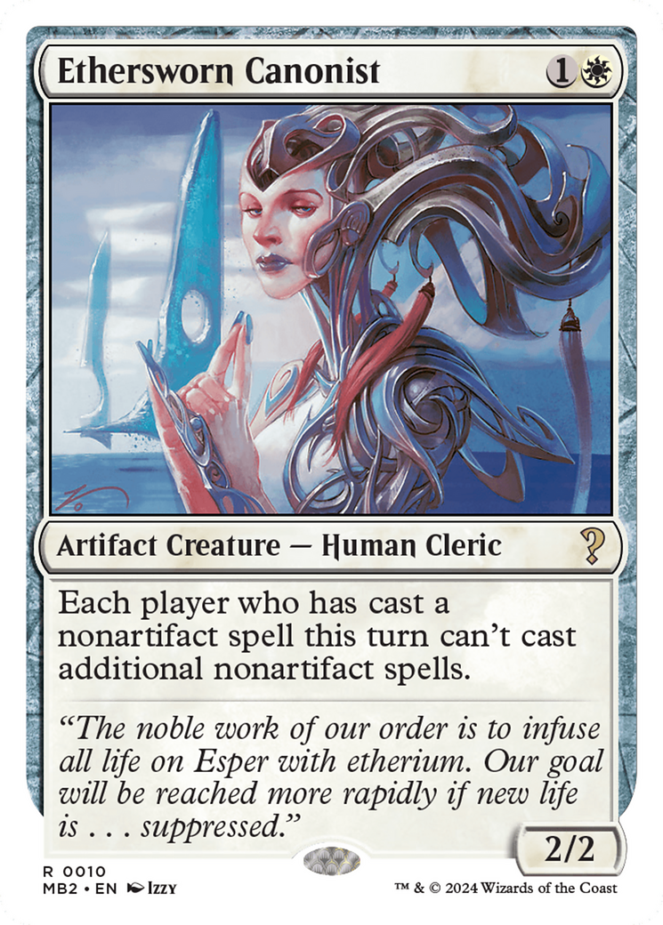 Ethersworn Canonist (White Border) (010) - Mystery Booster 2