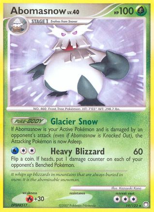 Abomasnow (19) Reverse Holofoil - Mysterious Treasures