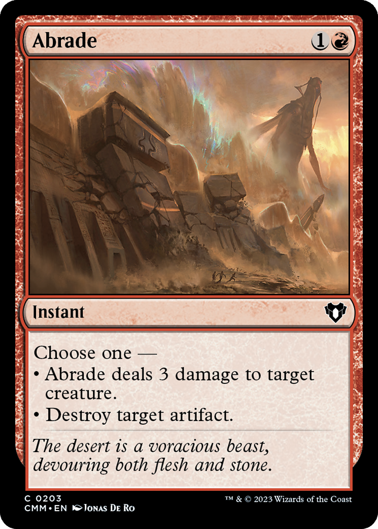 Abrade (203) - Commander Masters