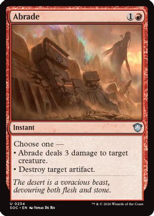 Abrade (234) - Commander: Secrets of Strixhaven