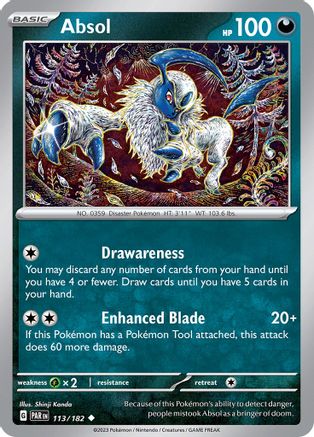 Absol (113) Reverse Holofoil - Paradox Rift