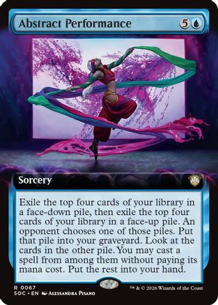 Abstract Performance (Extended Art) (067) - Commander: Secrets of Strixhaven