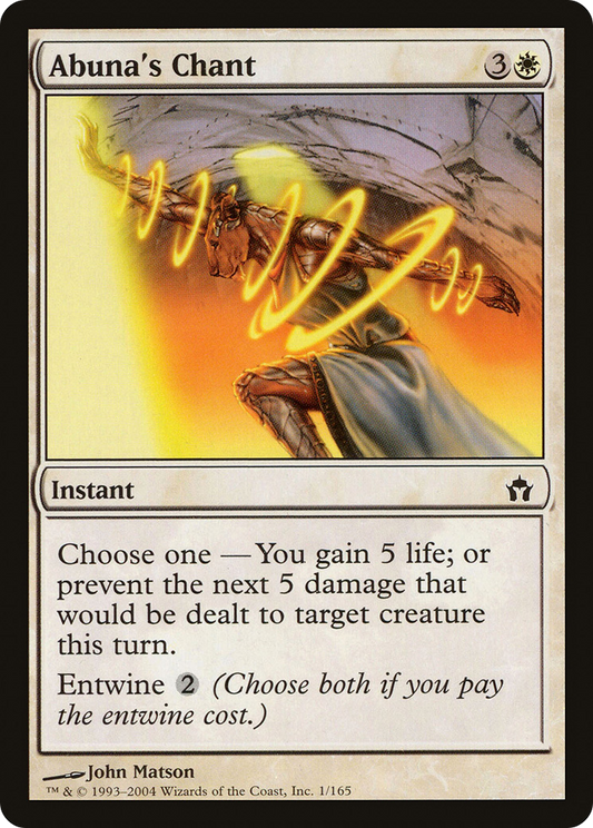 Abuna's Chant (001) Foil - Fifth Dawn
