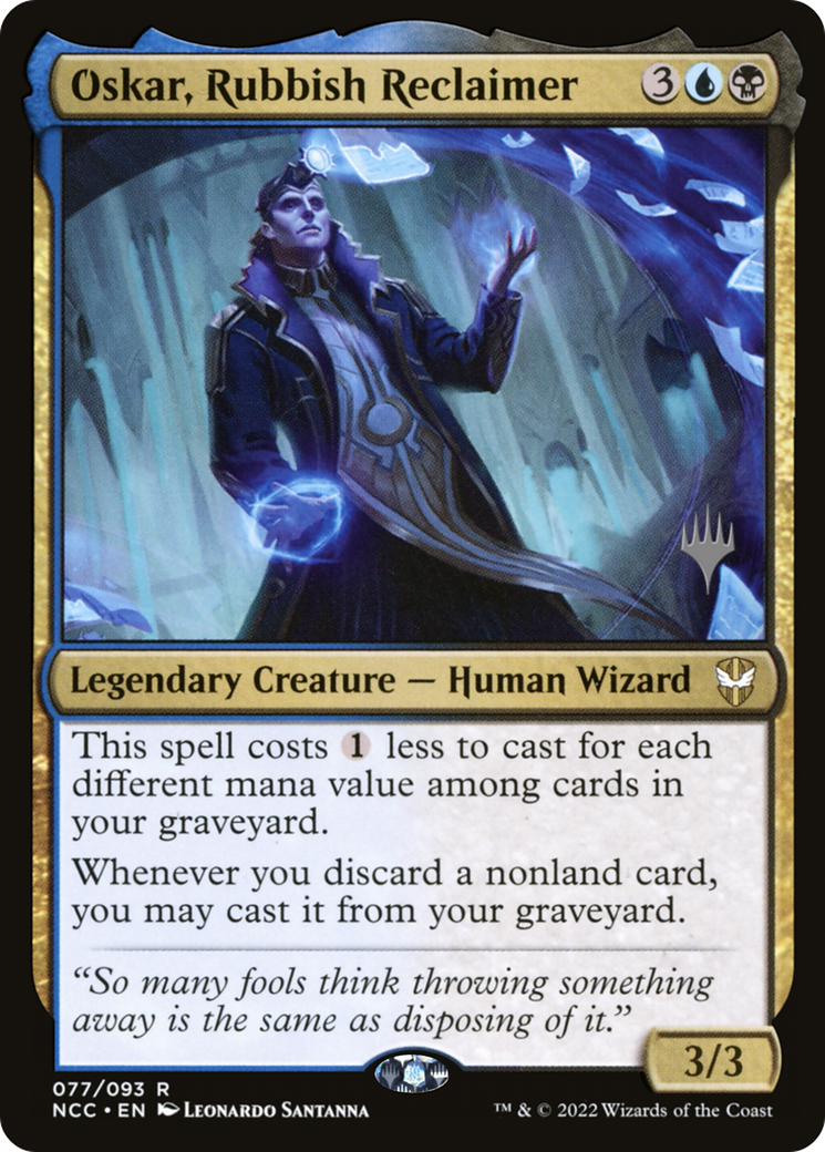 Oskar, Rubbish Reclaimer (77p) Foil - New Capenna Commander Promos