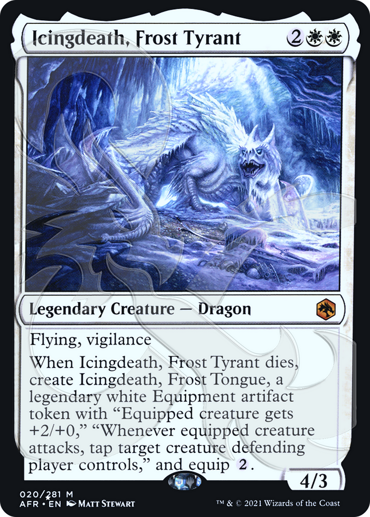 Icingdeath, Frost Tyrant (020) Foil - Adventures in the Forgotten Realms Promos