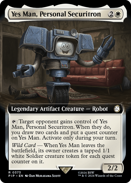 Yes Man, Personal Securitron (Extended Art) [Fallout] Foil