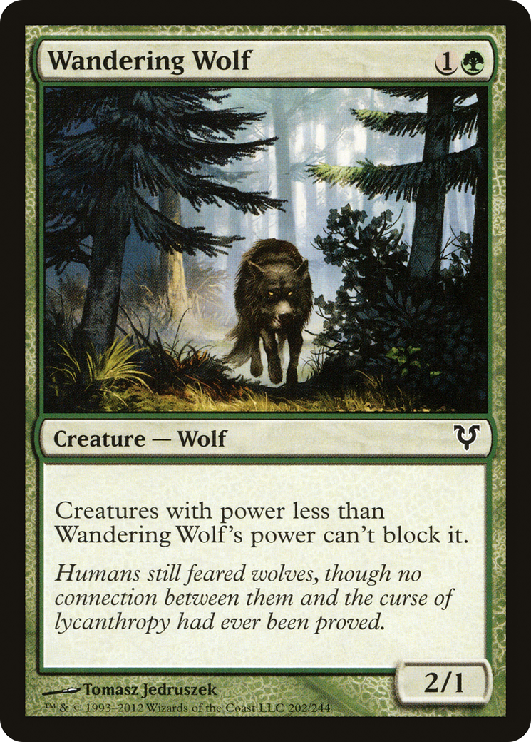 Wandering Wolf (202) Foil - Avacyn Restored