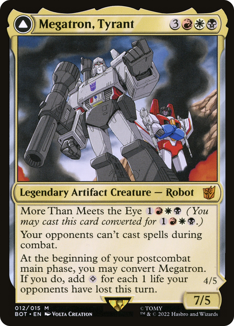 Megatron, Tyrant (012) Foil - Transformers