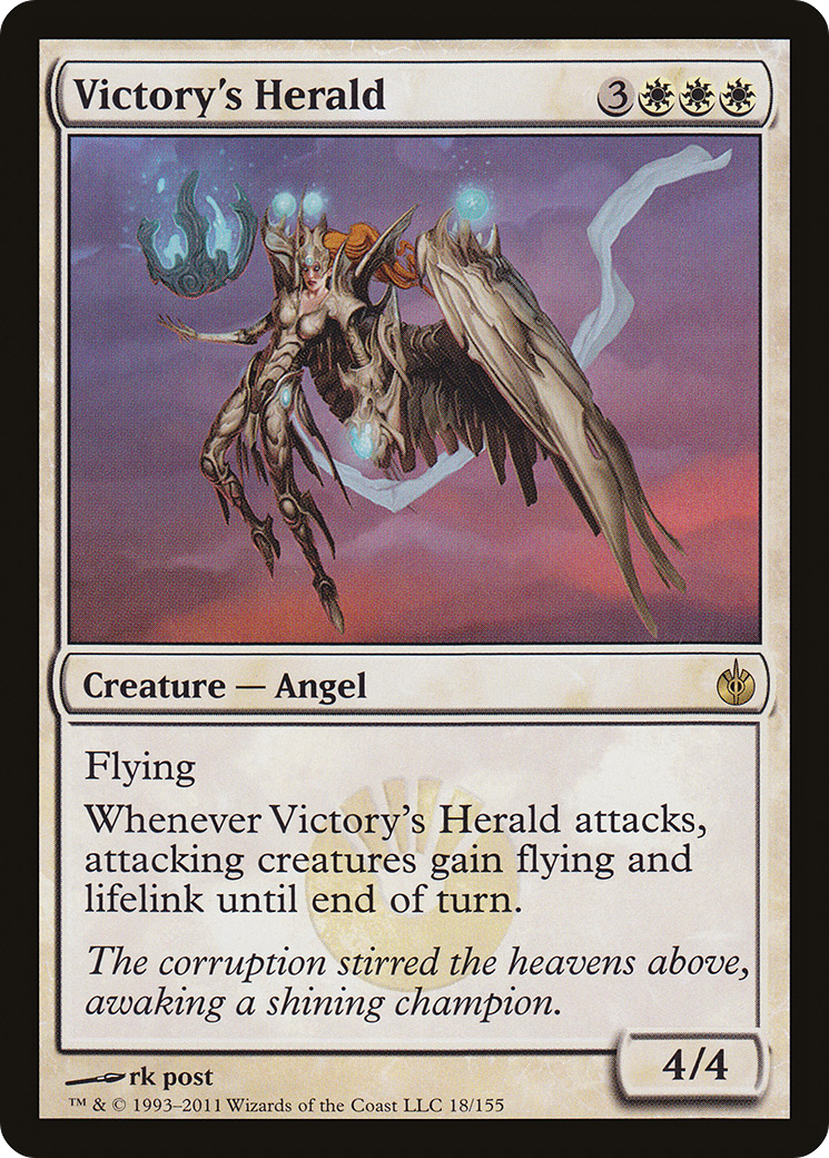 Victory's Herald (018) Foil - Mirrodin Besieged