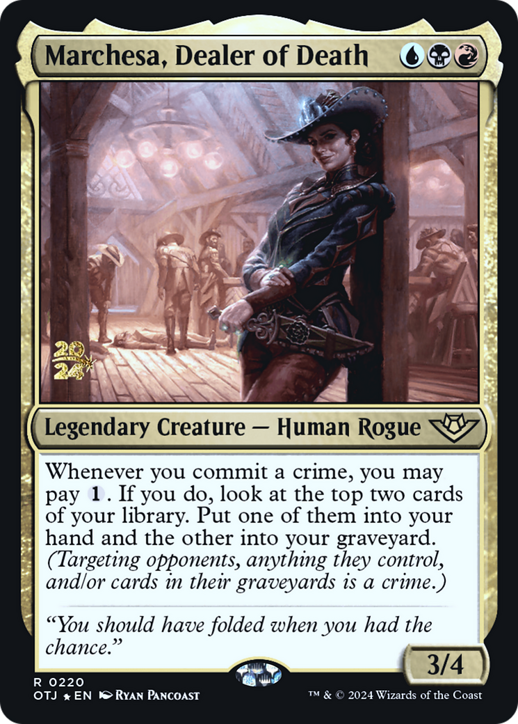 Marchesa, Dealer of Death (220) Foil - Outlaws of Thunder Junction Promos
