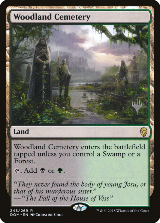 Woodland Cemetery (Promo Pack) [Dominaria Promos] Foil