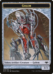 Soldier (004) // Golem (018) Double-Sided Token [Modern Horizons Tokens] | Silver Goblin