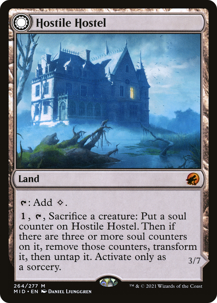 Hostile Hostel // Creeping Inn (264) Foil - Innistrad: Midnight Hunt