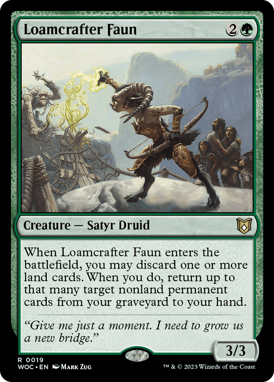 Loamcrafter Faun (019) - Wilds of Eldraine Commander