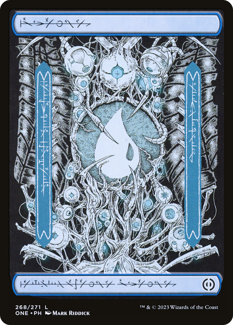 Island (268) (Phyrexian) [Phyrexia: All Will Be One] Foil