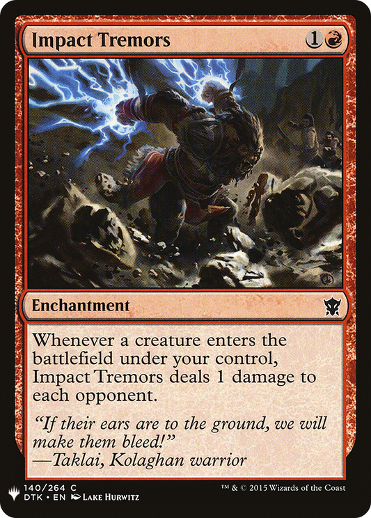 Impact Tremors (DTK-140) - The List