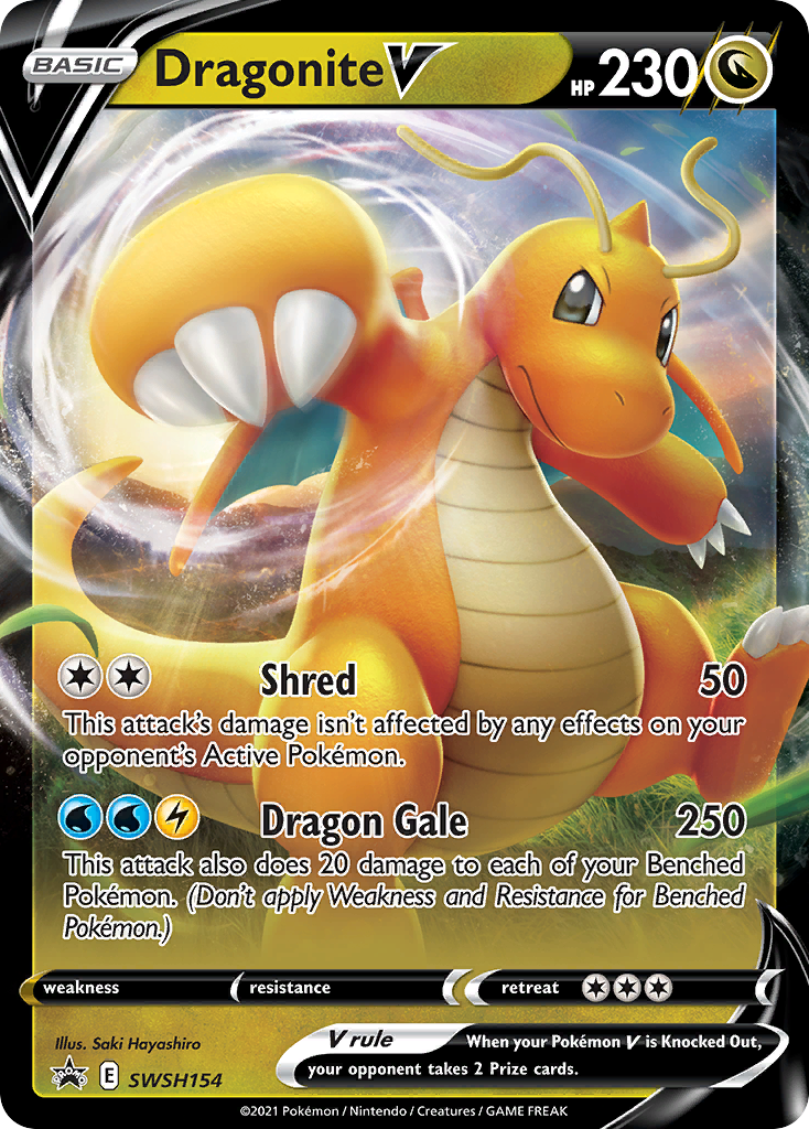 Dragonite V (SWSH154) (Jumbo Card) [Sword & Shield: Black Star Promos] | Silver Goblin