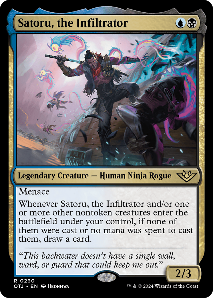 Satoru, the Infiltrator (230) Foil - Outlaws of Thunder Junction