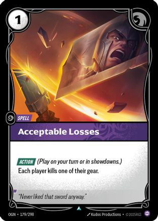 Acceptable Losses (179) - Origins