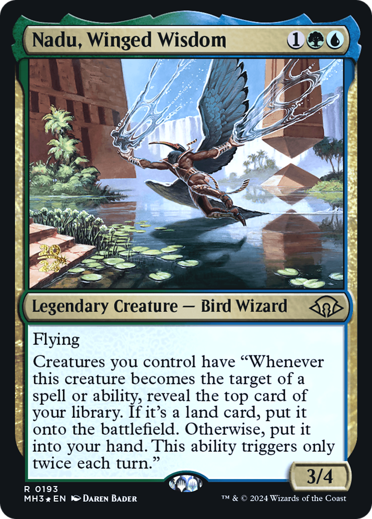 Nadu, Winged Wisdom (193) Foil - Modern Horizons 3 Promos