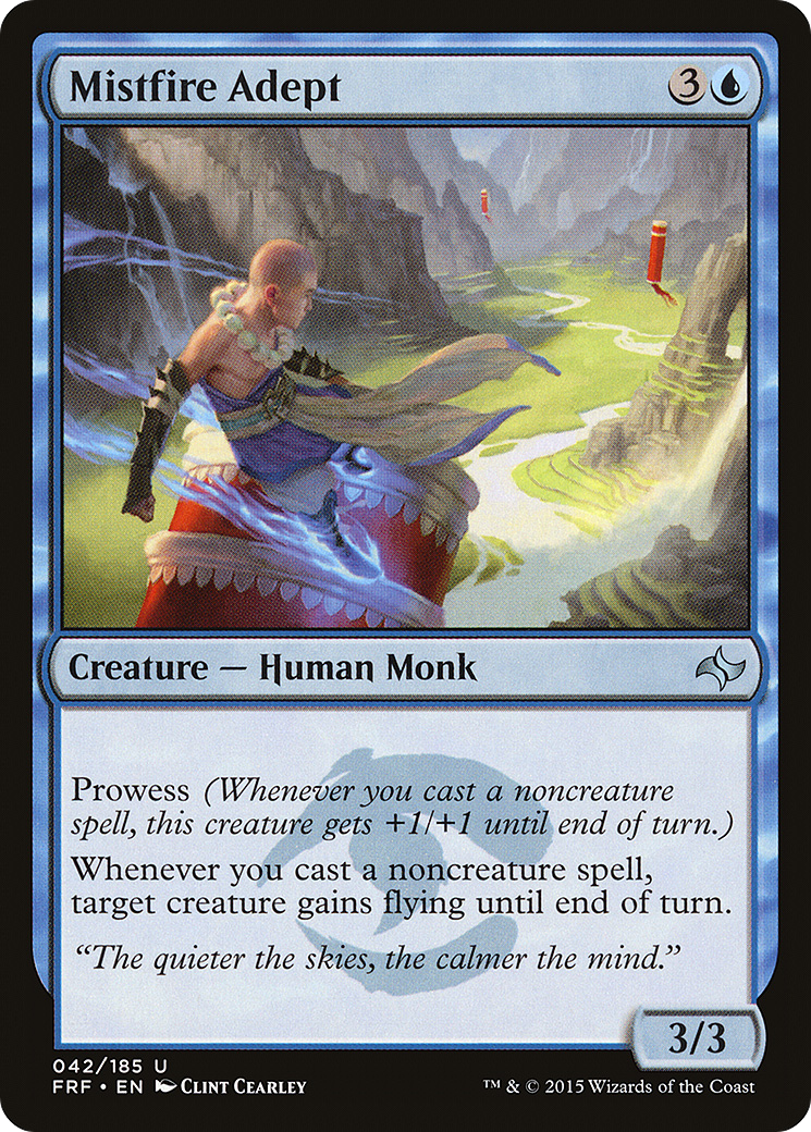 Mistfire Adept (042) Foil - Fate Reforged