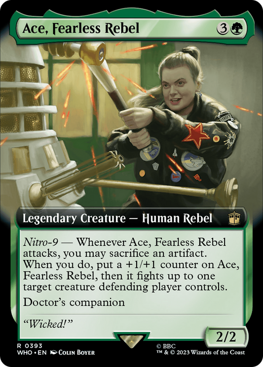 Ace, Fearless Rebel (Extended Art) (393) Foil - Doctor Who