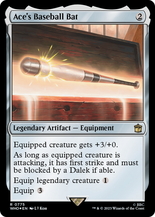 Ace's Baseball Bat (775) Surge Foil - Doctor Who