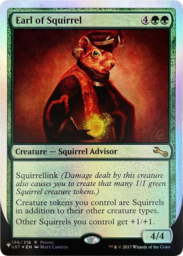 Earl of Squirrel (108) Foil - The List (Unfinity Foil Edition)