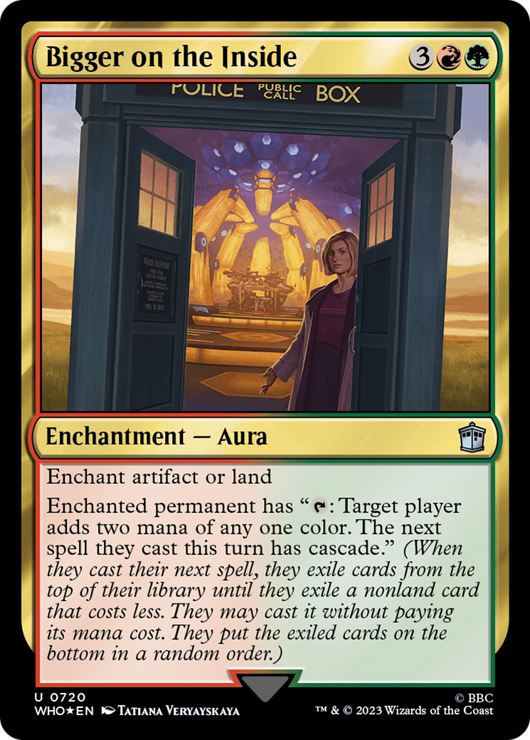 Bigger on the Inside (720) Foil - Doctor Who