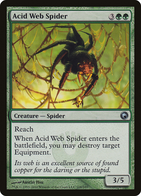 Acid Web Spider (108) Foil - Scars of Mirrodin