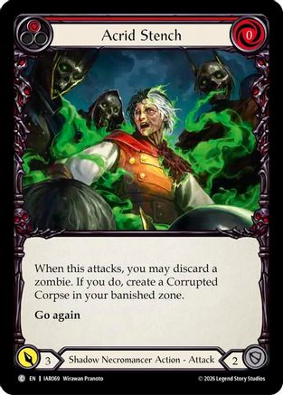 Acrid Stench (Red) (IAR069) Rainbow Foil - Usurp the Shadow Throne