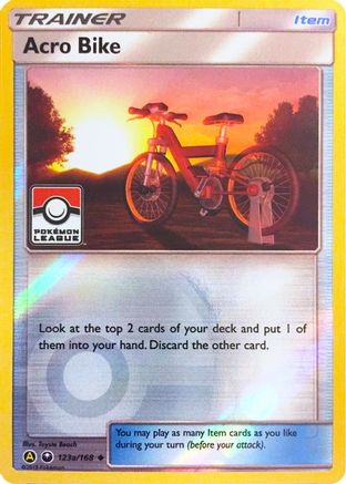 Acro Bike (Pokemon League) (123a) Reverse Holofoil - League & Championship Cards