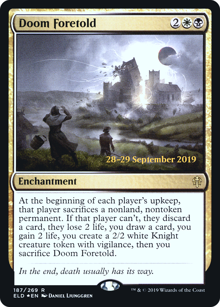 Doom Foretold (187s) Foil - Throne of Eldraine Promos