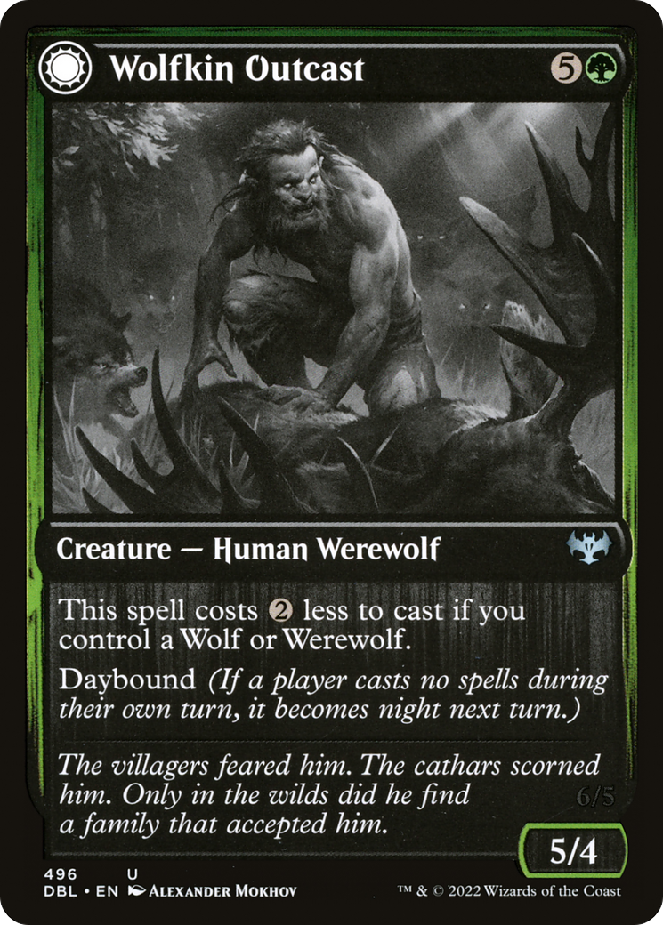 Wolfkin Outcast // Wedding Crasher [Innistrad: Double Feature] | Silver Goblin