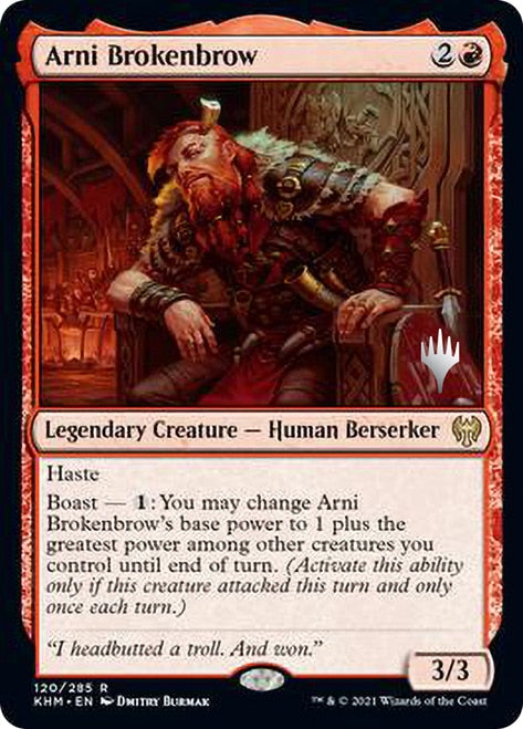 Arni Brokenbrow (Promo Pack) [Kaldheim Promos] | Silver Goblin