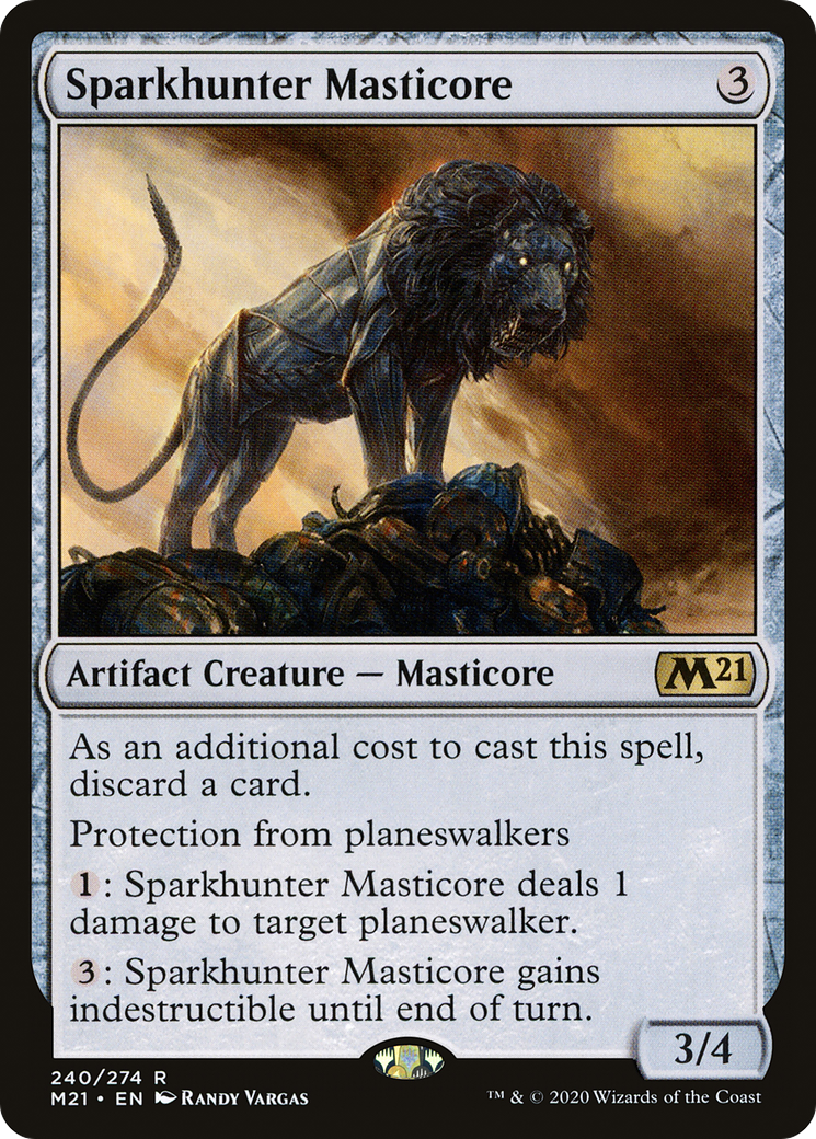 Sparkhunter Masticore (240) Foil - Core Set 2021