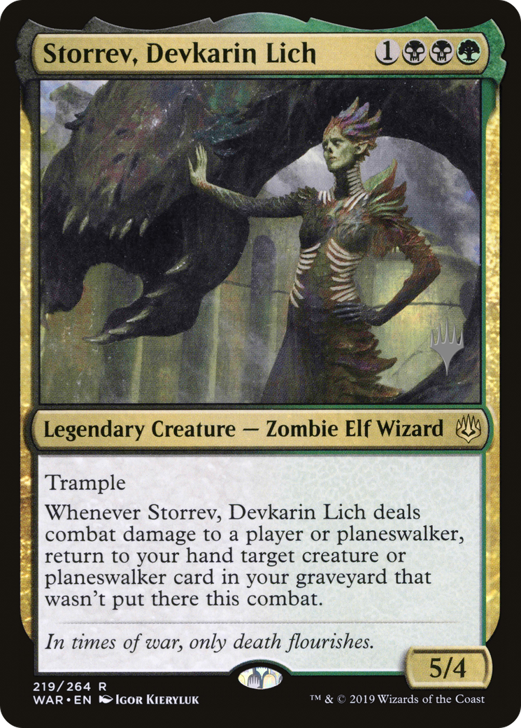 Storrev, Devkarin Lich (219) Foil - War of the Spark Promos