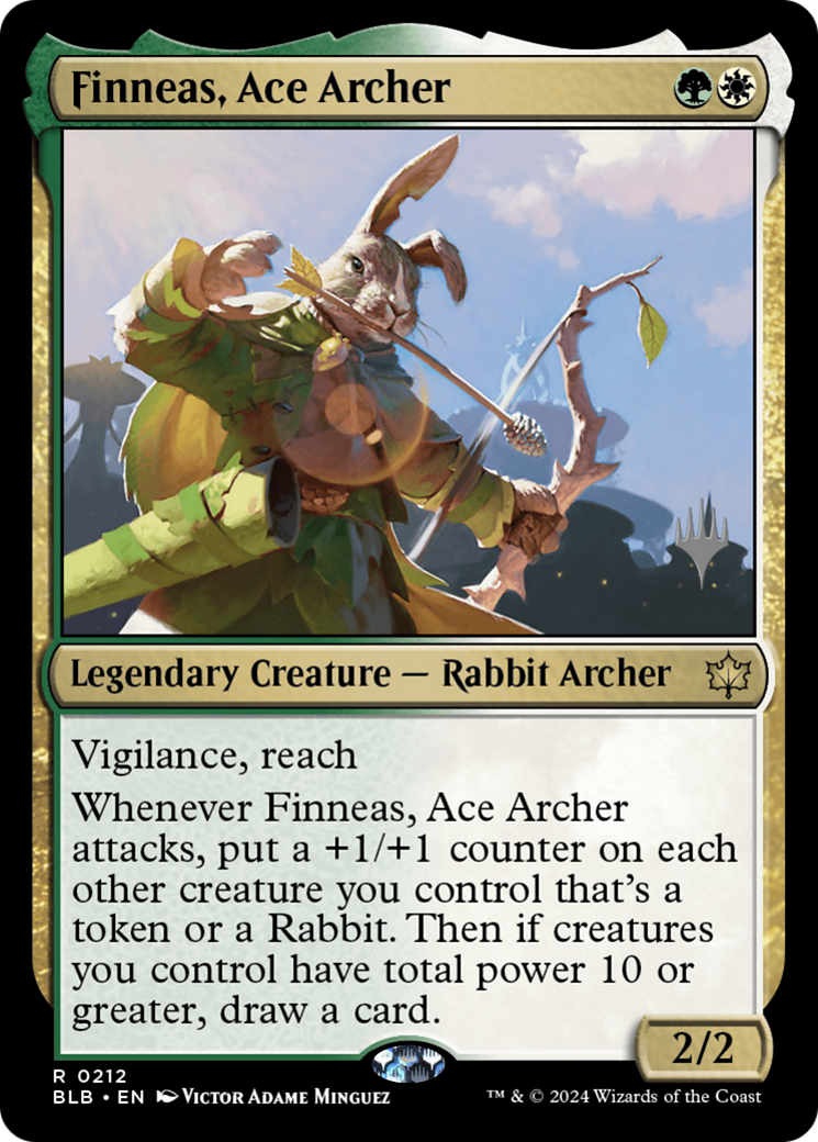 Finneas, Ace Archer (Promo Pack) [Bloomburrow Promos] Foil