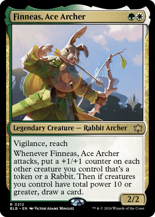 Finneas, Ace Archer (Promo Pack) [Bloomburrow Promos] Foil