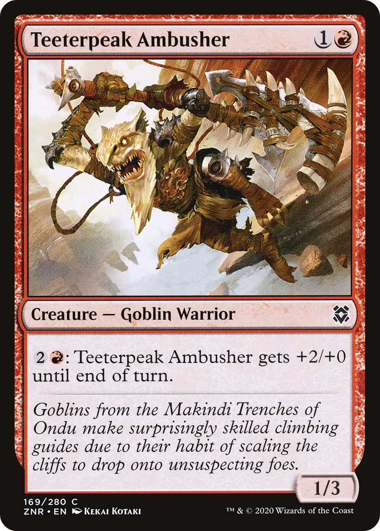 Teeterpeak Ambusher (169) - Zendikar Rising