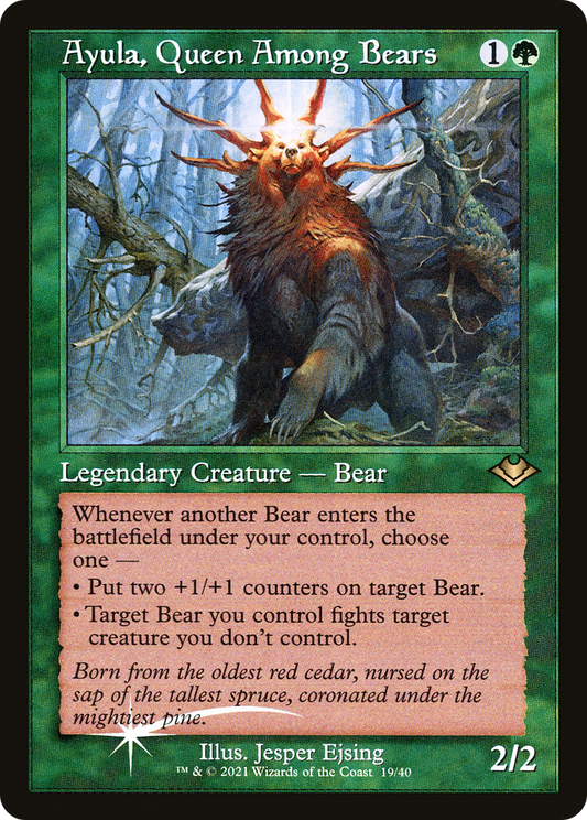 Ayula, Queen Among Bears (Retro) (019) Foil - Modern Horizons 1 Timeshifts