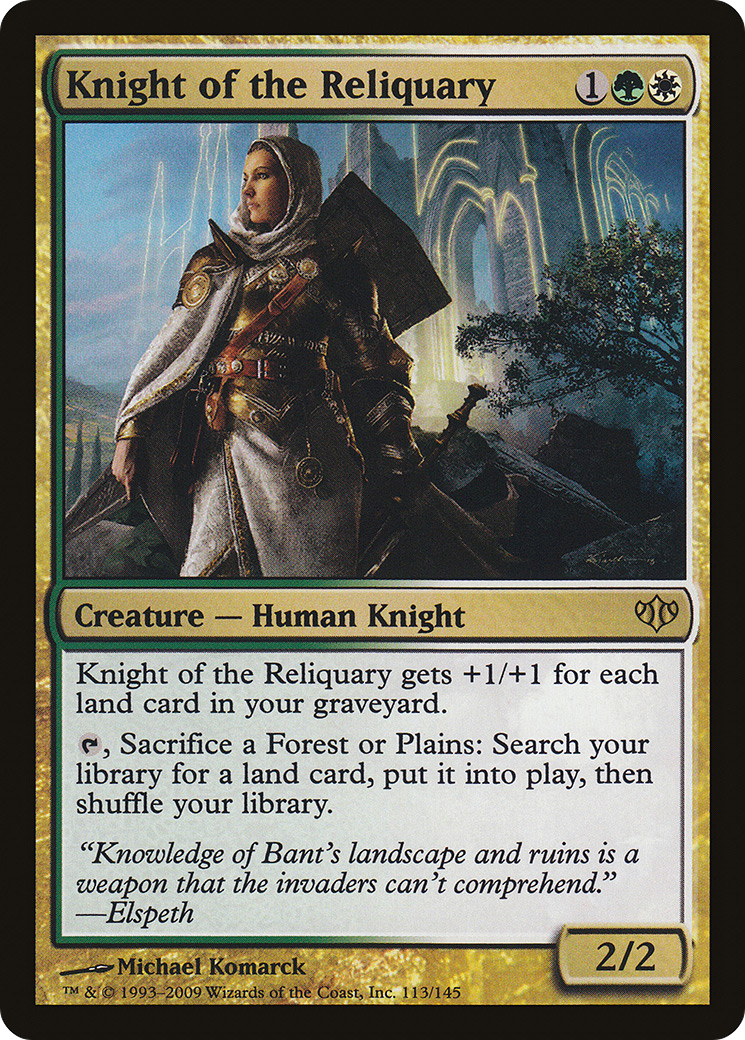 Knight of the Reliquary (113) Foil - Conflux