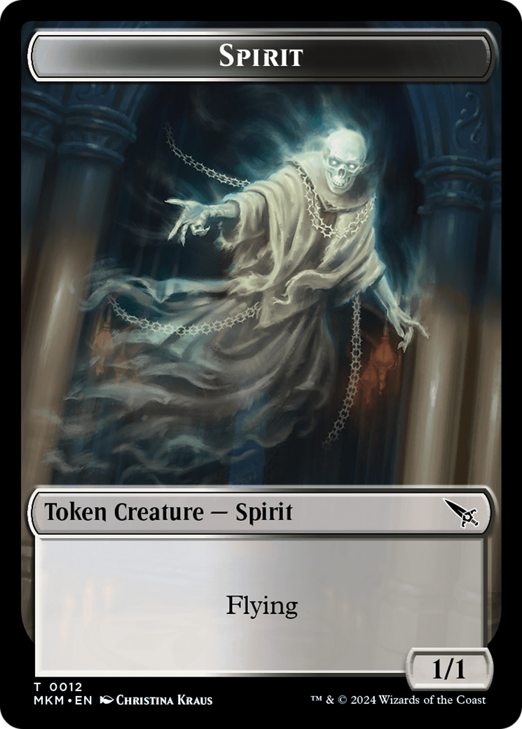 Spirit Token [Murders at Karlov Manor Tokens] | Silver Goblin