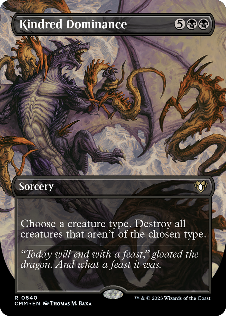 Kindred Dominance (Borderless Alternate Art) [Commander Masters] Foil