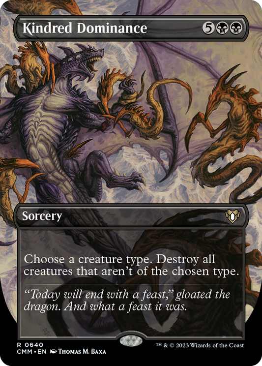 Kindred Dominance (Borderless Alternate Art) [Commander Masters] Foil